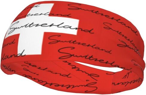 Cute Flag Headband Elastic Sweatband Patriotic Sports Headband for Cycling Football Walking in Kuwait