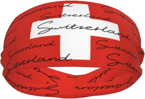 Cute Flag Headband Elastic Sweatband Patriotic Sports Headband for Cycling Football Walking in Kuwait