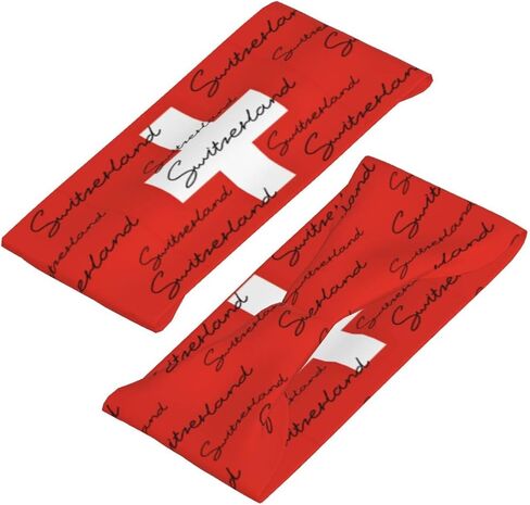 Cute Flag Headband Elastic Sweatband Patriotic Sports Headband for Cycling Football Walking in Kuwait