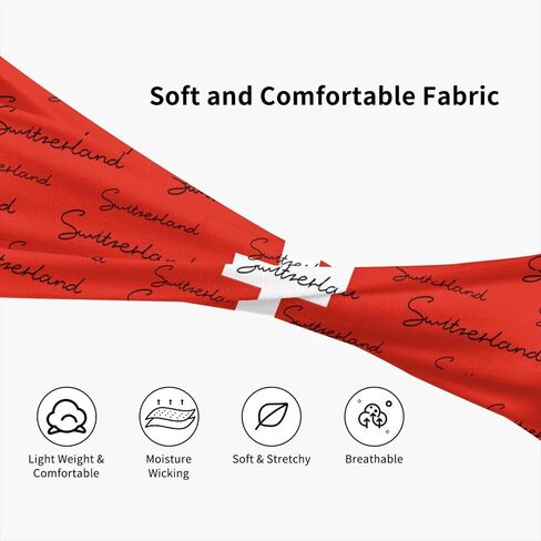 Cute Flag Headband Elastic Sweatband Patriotic Sports Headband for Cycling Football Walking in Kuwait