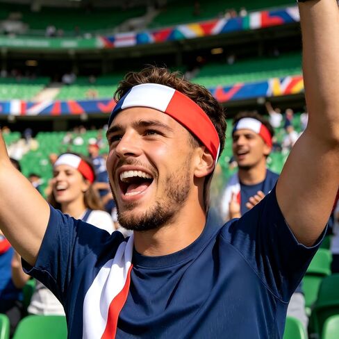 Flag Headband for Women Men, Patriotic Stars & Stripes Sweatband in Kuwait