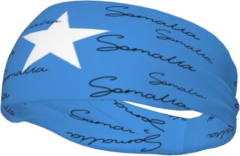 Cute Flag Headband Elastic Sweatband Patriotic Sports Headband for Cycling Football Walking in Kuwait