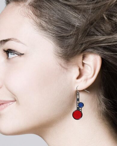Frank L. Wright Coonley Playhouse Earrings in Kuwait