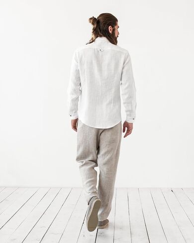 Magic Linen - Pants Palermo, Linen Pants for Men, Loose Fit Linen Pants for Summer, 100% Flax Linen Pants for Men in Saudi Arabia