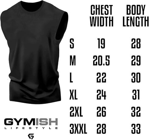 Gymish Lifestyle Men's Tank Lift Sleeveless Muscle Shirt in Kuwait