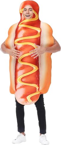 Seasons Hot Dog Halloween Costume for Men, Funny Fancy Dress Cosplay for Adult in Kuwait