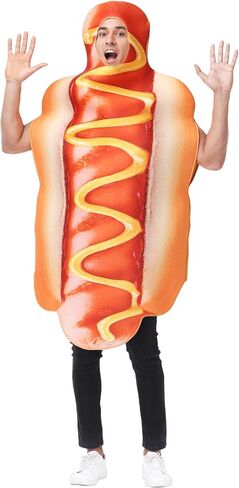 Seasons Hot Dog Halloween Costume for Men, Funny Fancy Dress Cosplay for Adult in Kuwait