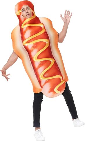 Seasons Hot Dog Halloween Costume for Men, Funny Fancy Dress Cosplay for Adult in Kuwait