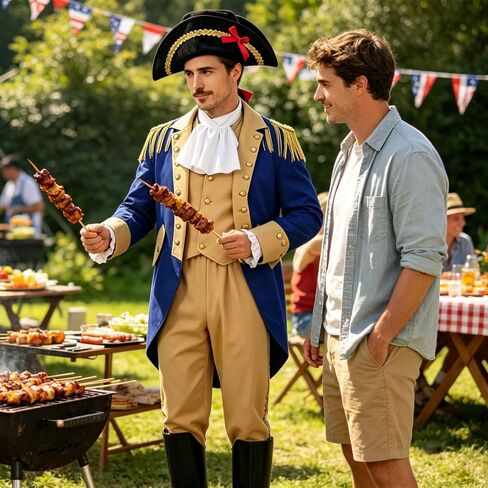 Mens Founding Fathers Costume – Hamilton Colonial Costume for Halloween, 4th of July, President's Day in Saudi Arabia