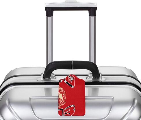 2 Pack Luggage Tag Leather Baggage 1913 Tag with Stainless Steel Loop Privacy Cover for Sorority Gifts in Kuwait