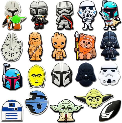 20Pcs Shoe Charms for Croc Clogs Sandals Decoration, Shoe Accessories Charms for Adults Party Favors in Saudi Arabia