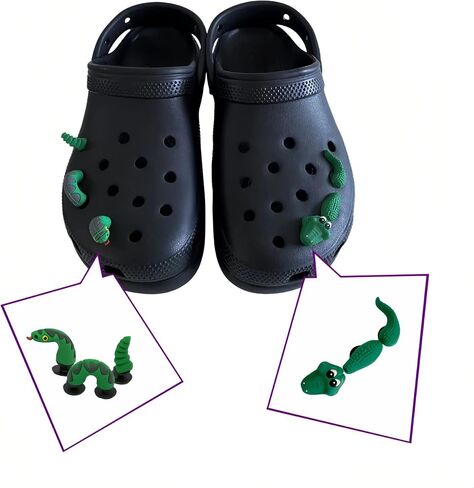 Bling Star Shoe Charms for Clogs and Sandals, 3D Cute Animal Shoe Decoration, Funny Shoe Accessories, Croc Glitters for Girls Boys and Adults in Saudi Arabia
