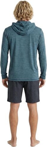 Spyder Men's Hooded Long Sleeve Rashguard – Quick-Dry Swim Shirt Sun Protection, Performance Hoodie, Stargazer, X-Large in Saudi Arabia