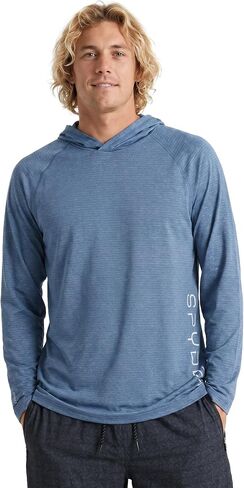 Spyder Men's Hooded Long Sleeve Rashguard – Quick-Dry Swim Shirt Sun Protection, Performance Hoodie in Saudi Arabia