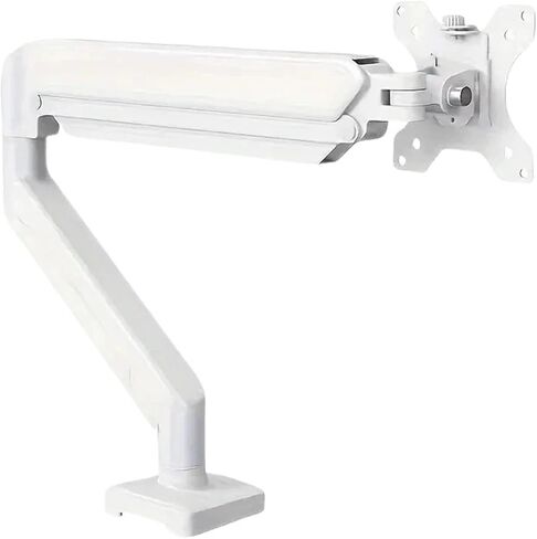 Single Monitor Mount 13″–32″ Height Adjustable Arm with C-Clamp & Grommet Base for Home Office Desk(Black-C) in Kuwait