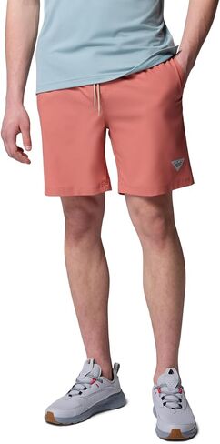 شورت سباحة رجالي من Columbia PFG Ramble سريع الجفاف، خشب الورد، X-Large × 6 in Kuwait