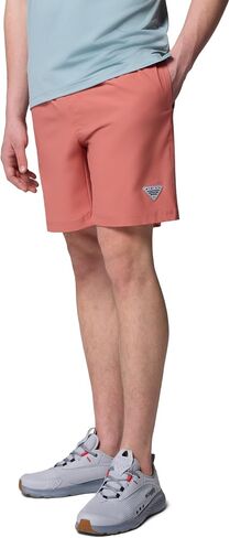 شورت سباحة رجالي من Columbia PFG Ramble سريع الجفاف، خشب الورد، X-Large × 6 in Kuwait