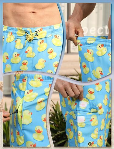 Men's Orange Solid High Rise Modern Swim Trunks with Compression Liner and Multiple Secure Pockets in Kuwait