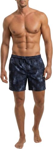 Rokka&Rolla Men's Quick Dry Swim Trunks with Compression Liner 7" Bathing Suit Tie-Dye Board Shorts in Kuwait