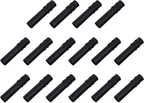 ULTECHNOVO 20pcs Black Plastic Candle Socket Covers Teardrop Sleeves for Candelabra Base Chandelier Lamp Holder Tubes 22x105mm Replacement Parts for Home Lighting in Kuwait