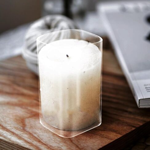BESPORTBLE Glass Candle Holder Sleeve 6x10cm Glass Cylinder Candle Shade for Home Decor and Wedding Decoration in Kuwait