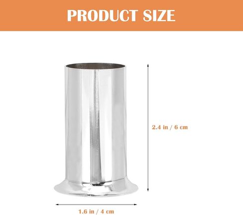 VALICLUD 10pcs Crystal Chandelier Lamp Holder Sleeves 30x60mm Chrome Candle Light Cover Socket Lighting Accessories for Home Décor and Candle Fixtures in Kuwait