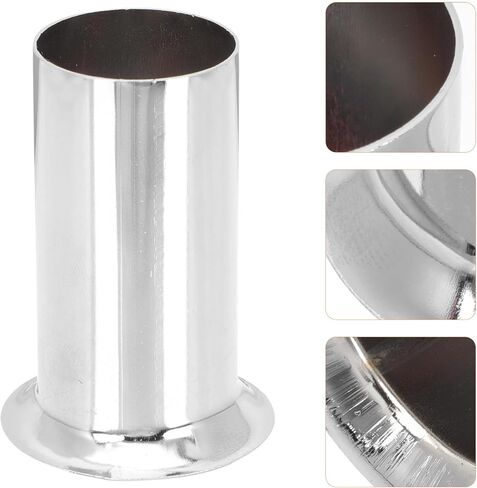 VALICLUD 10pcs Crystal Chandelier Lamp Holder Sleeves 30x60mm Chrome Candle Light Cover Socket Lighting Accessories for Home Décor and Candle Fixtures in Kuwait