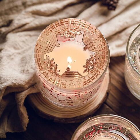 Vintage Candle Topper Lid Sleeves Candle Cover Shade Accelerate Melting for Jar Candles, Golden in Kuwait