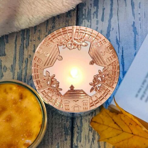 Vintage Candle Topper Lid Sleeves Candle Cover Shade Accelerate Melting for Jar Candles, Golden in Kuwait