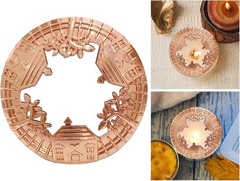 Vintage Candle Topper Lid Sleeves Candle Cover Shade Accelerate Melting for Jar Candles, Golden in Kuwait