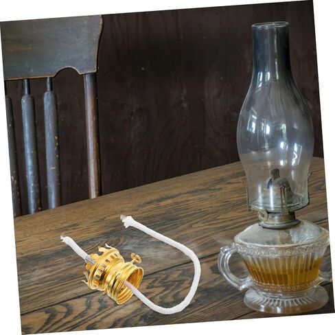 Cabilock Oil Lamp Parts Kit Kerosene Lamp Wick Holder Metal Burner Replacement Wick Hardware Fits Vintage Retro Lamps in Kuwait