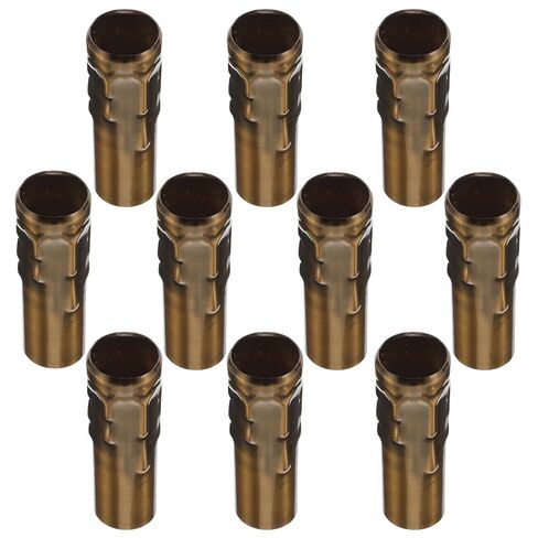 Zerodeko 10pcs Vintage Metal Candle Socket Covers 25x80mm Hanging Lamp Sleeves Drip Candle Tube Sleeves for Chandelier Lighting Fixtures Home Decor in Saudi Arabia