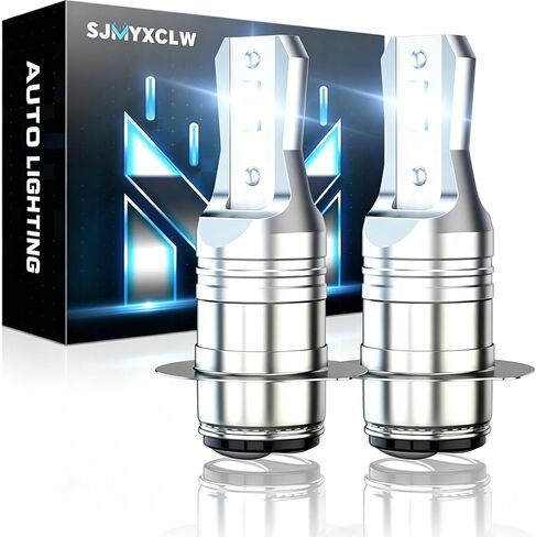 H6M P15D Led White Bulbs Compatible for Honda Rancher 350 4x4 2x4 ES 2000-2006, P15D H6 H6M Fog Light Bulb, 10000 Lumens 6000K White 50W H6M Light Bulbs, Plug and Play, 2-Pack in Kuwait