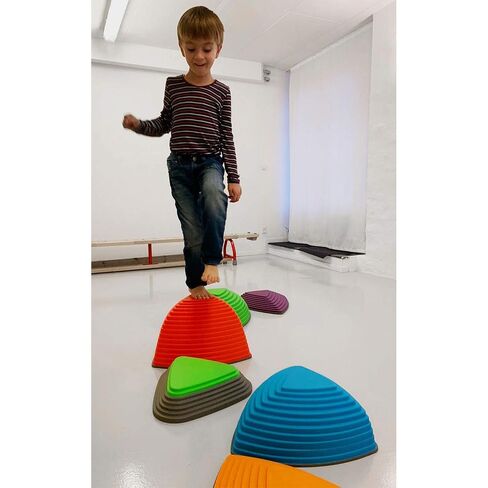 GONGE Hilltops - Original Stepping Stones, Non-Slip, for Balance and Coordination and Create a Perception of Height - Set of 3 Stones - Nordic in Saudi Arabia