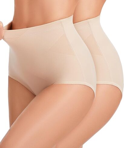 GYDEK Shapewear for Women Tummy Control Panties - Mid Body Shaper Seamless Briefs Compression Underwear Soft Girdle Panty in Saudi Arabia