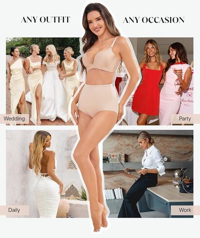 GYDEK Shapewear for Women Tummy Control Panties - Mid Body Shaper Seamless Briefs Compression Underwear Soft Girdle Panty in Saudi Arabia