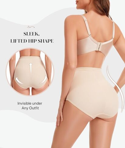 GYDEK Shapewear for Women Tummy Control Panties - Mid Body Shaper Seamless Briefs Compression Underwear Soft Girdle Panty in Saudi Arabia