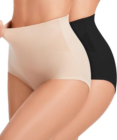 GYDEK Shapewear for Women Tummy Control Panties - Mid Body Shaper Seamless Briefs Compression Underwear Soft Girdle Panty in Saudi Arabia