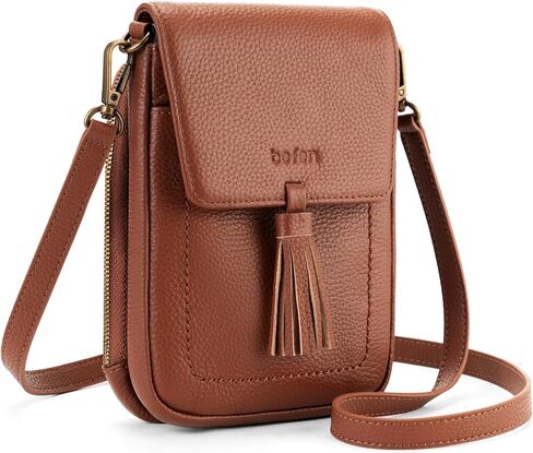 befen Genuine Leather Small Crossbody Bags for Women, RFID Phone Purse with Card Slots, Multi Pockets Crossbody Purses in Kuwait