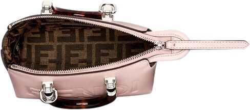 FENDI By The Way Mini Bag Boston Small Bag in Light Pink Patent Leather 8BS067 in Saudi Arabia