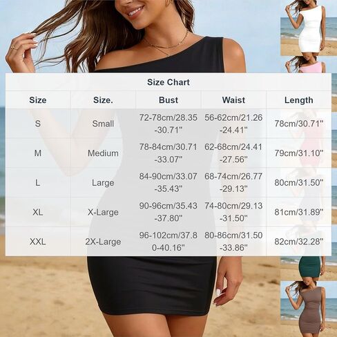 Women's One Shoulder Bodycon Mini Dress Sleeveless Elegant Ruched Going Out Party Dresses Solid Color Summer Outfit in Saudi Arabia