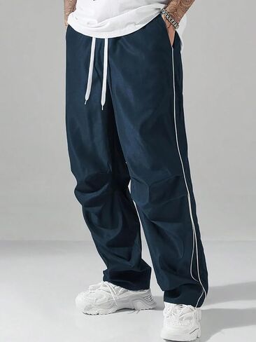 Men's Y2K Baggy Sweatpants Parachute Pants Wide Leg Vintage Track Pants Casual Streetwear in Saudi Arabia