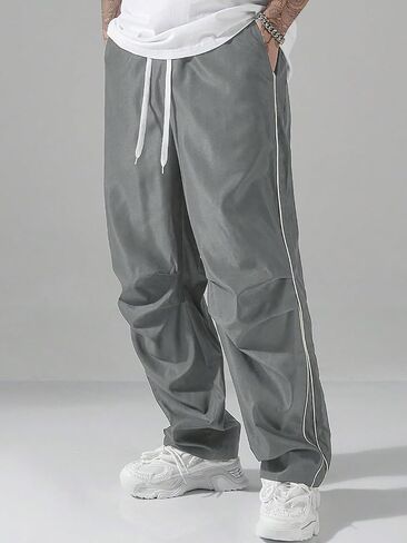 Men's Y2K Baggy Sweatpants Parachute Pants Wide Leg Vintage Track Pants Casual Streetwear in Saudi Arabia