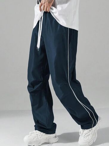 Men's Y2K Baggy Sweatpants Parachute Pants Wide Leg Vintage Track Pants Casual Streetwear in Saudi Arabia