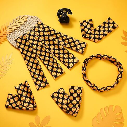 WILLBOND 9 Pcs Softball Headband for Women Yellow Black Sports Adjustable Headband No Slip Elastic Hair Band for Adults Softball Gym Exercise Team Party Gift in Kuwait