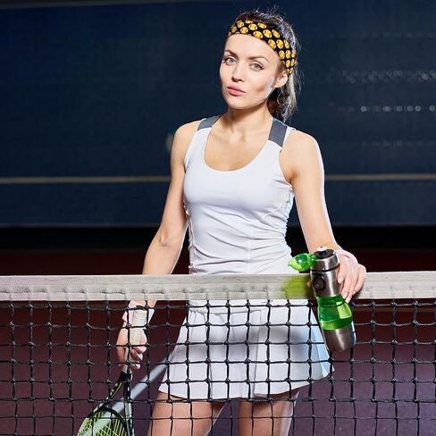 WILLBOND 9 Pcs Softball Headband for Women Yellow Black Sports Adjustable Headband No Slip Elastic Hair Band for Adults Softball Gym Exercise Team Party Gift in Kuwait