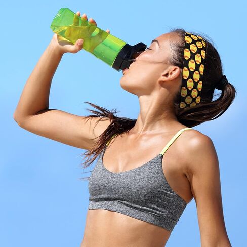 WILLBOND 9 Pcs Softball Headband for Women Yellow Black Sports Adjustable Headband No Slip Elastic Hair Band for Adults Softball Gym Exercise Team Party Gift in Kuwait