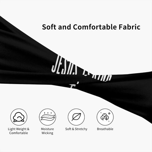 Jesus Sweatband Sports Headband Hair Accessories for Women Men Running Cycling Yoga Fitness Workout in Saudi Arabia