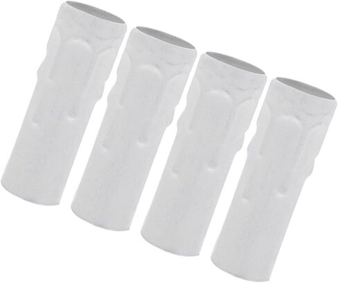 Luxshiny 4pcs E14 Crystal Chandelier Flanging Sleeve Water Drop Lamp Holder Tube Candle Casing White Socket Covers Lighting Parts for Ceiling Fixtures in Kuwait