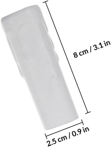 Luxshiny 4pcs E14 Crystal Chandelier Flanging Sleeve Water Drop Lamp Holder Tube Candle Casing White Socket Covers Lighting Parts for Ceiling Fixtures in Kuwait